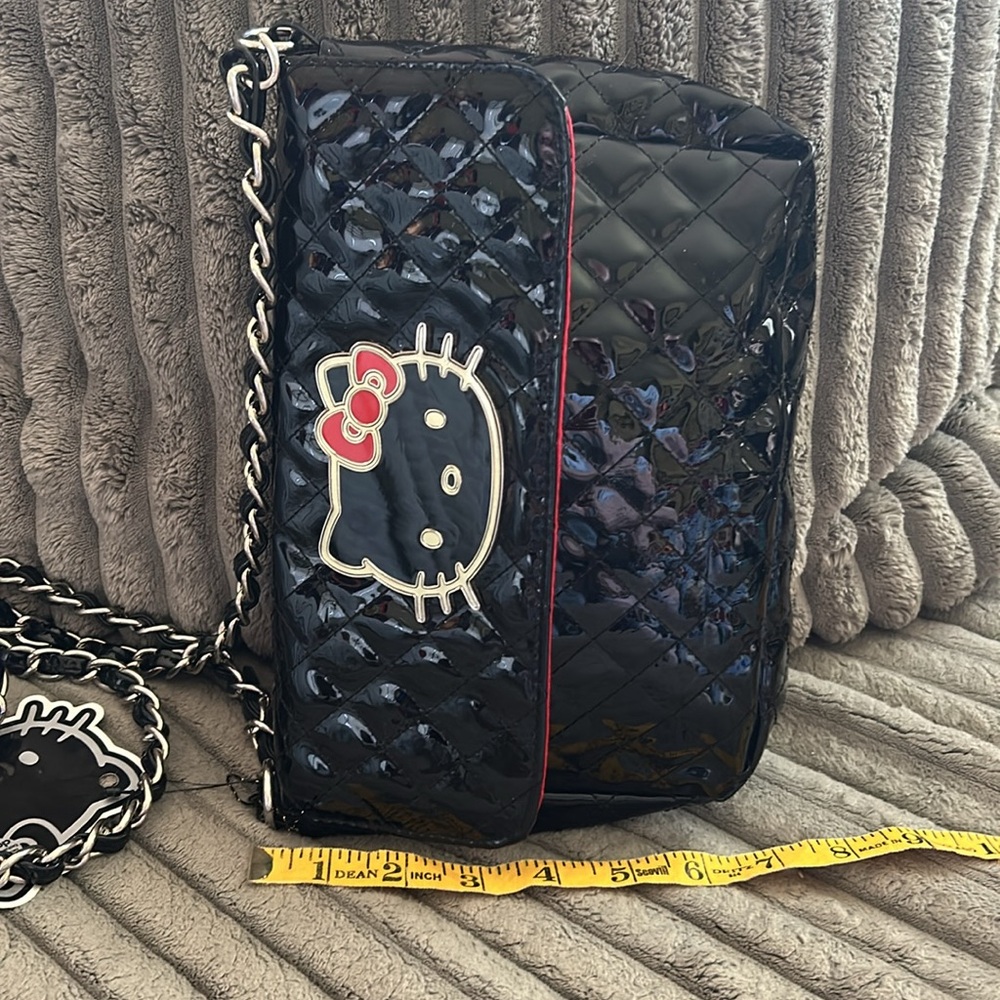 Loungefly Loves HELLO KITTY by Sanrio Crossbody Bag Handbag Quilted Purse 🐈‍⬛ - Picture 8 of 16